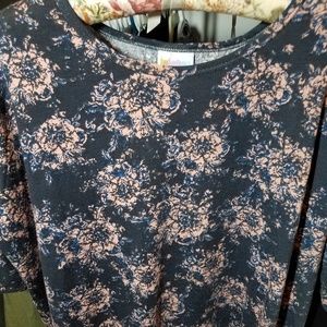 Lularoe small Irma purple pink floral